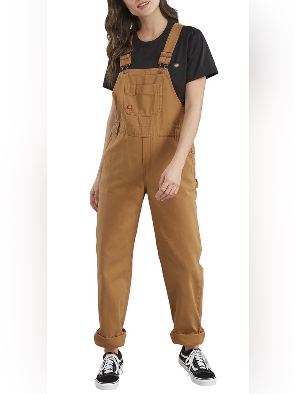 Dickies Women's Caramel Tan Workwear Overalls
